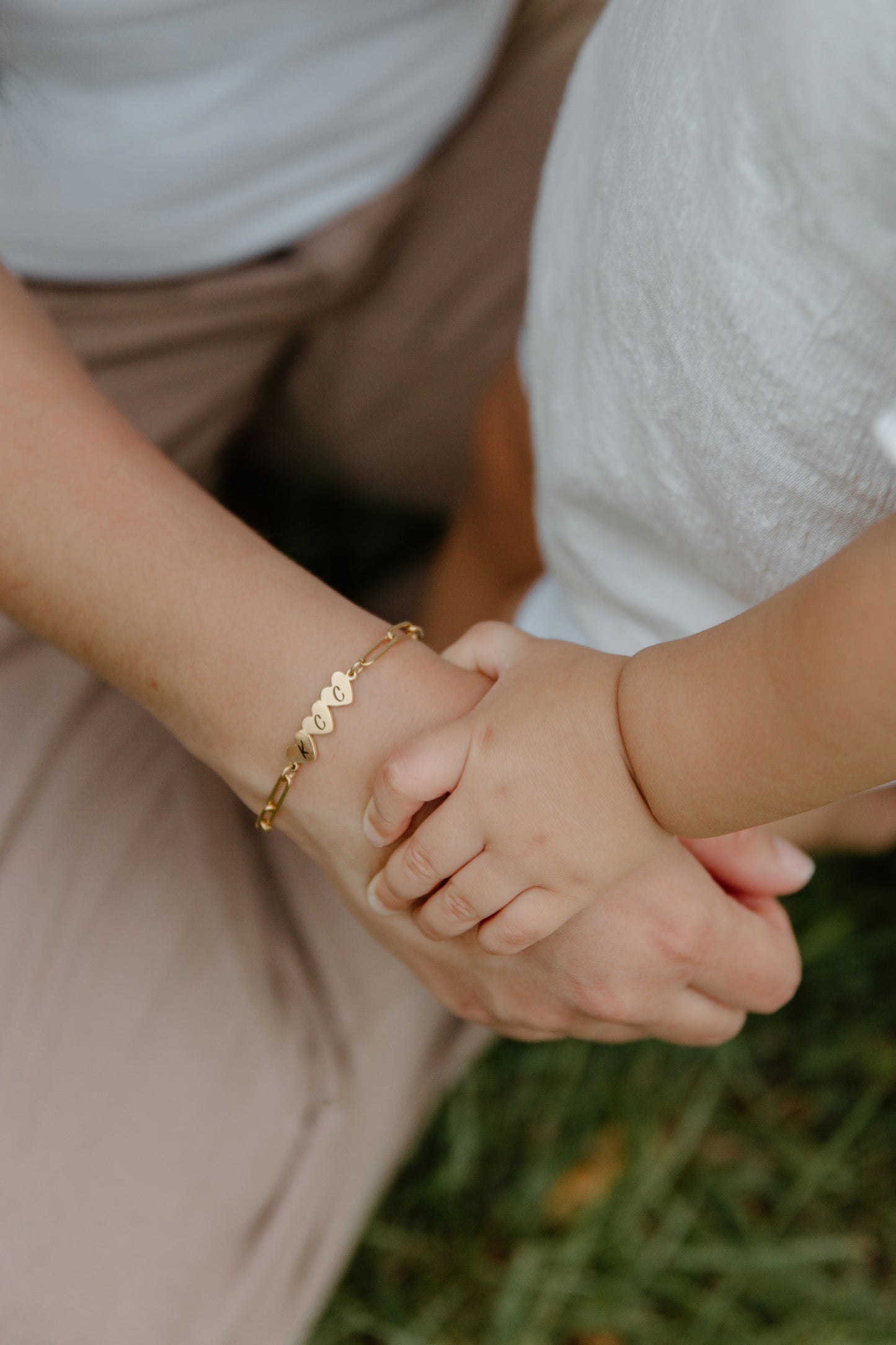 Hearts Paperclip Bracelet