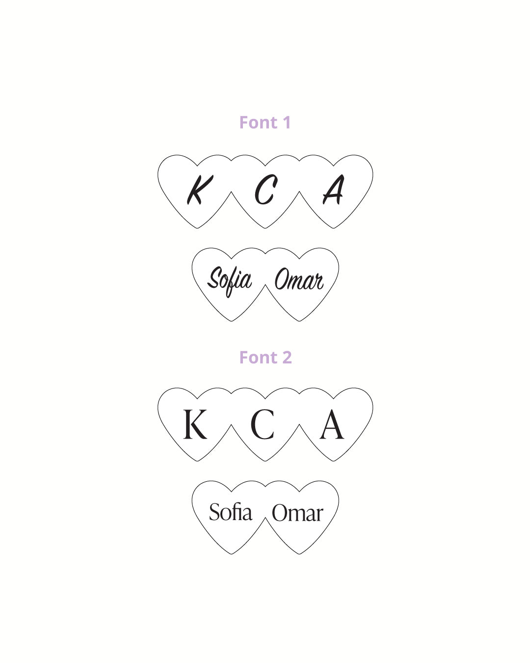 Hearts Paperclip Necklace