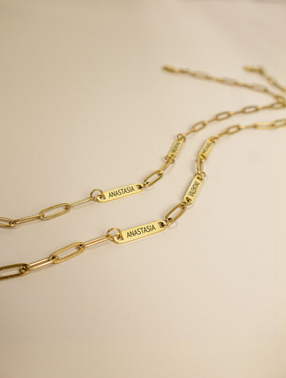 Paperclip Bars Necklace