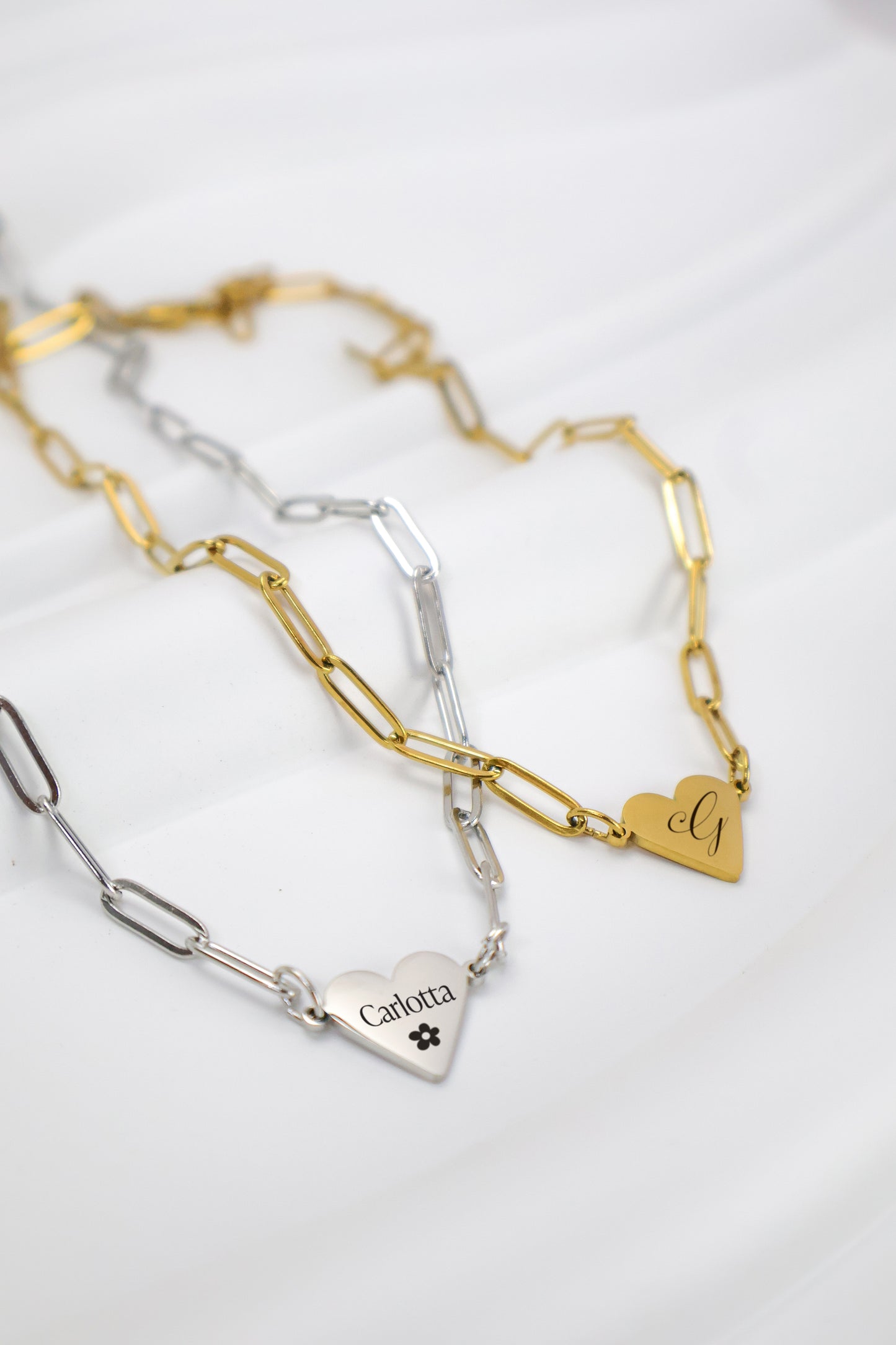 One Heart Paperclip Necklace