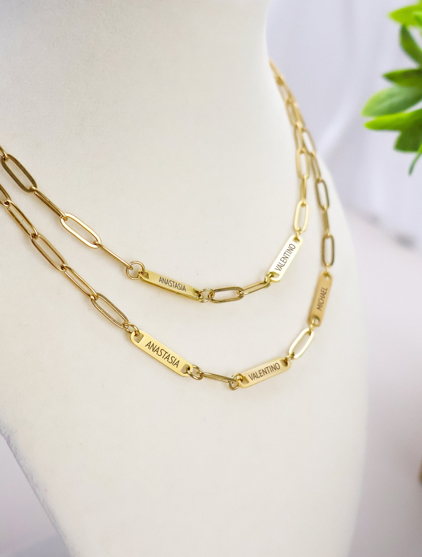 Paperclip Bars Necklace